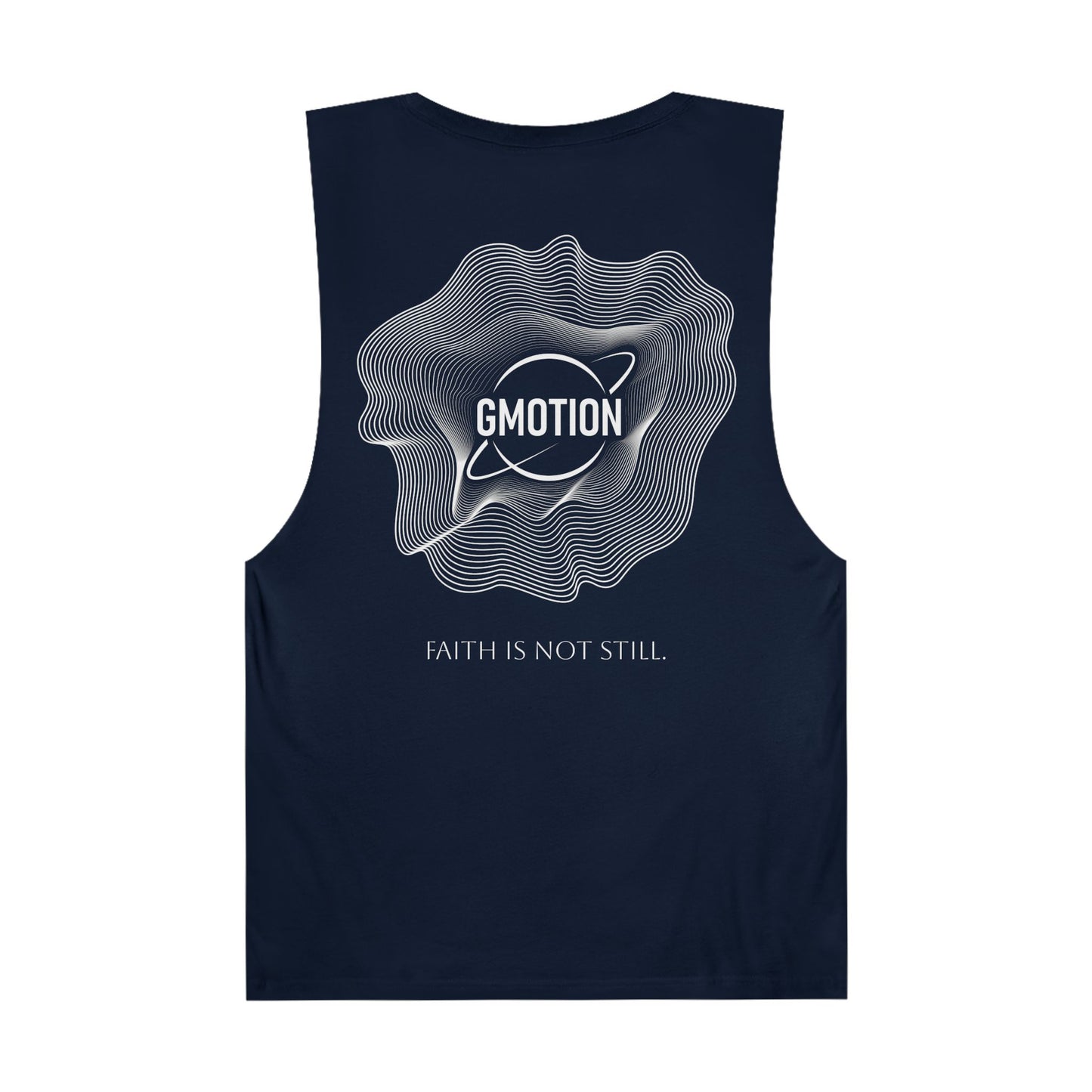 GMOTIONS “Faith is Not Still” Tank – Orbit Logo Edition