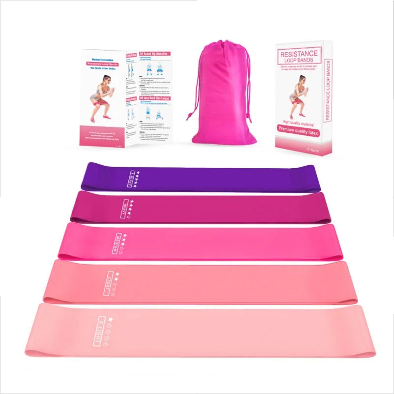 Be Blessed Resistance Band Set - 5 Levels + Carry Bag