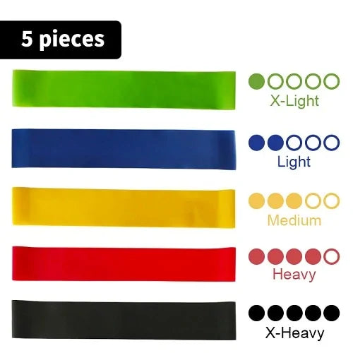 Be Blessed Resistance Band Set - 5 Levels + Carry Bag